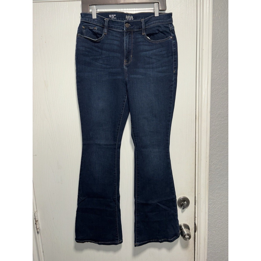 A.N.A A New Approach High Rise Flare, Medium Wash, Size 10